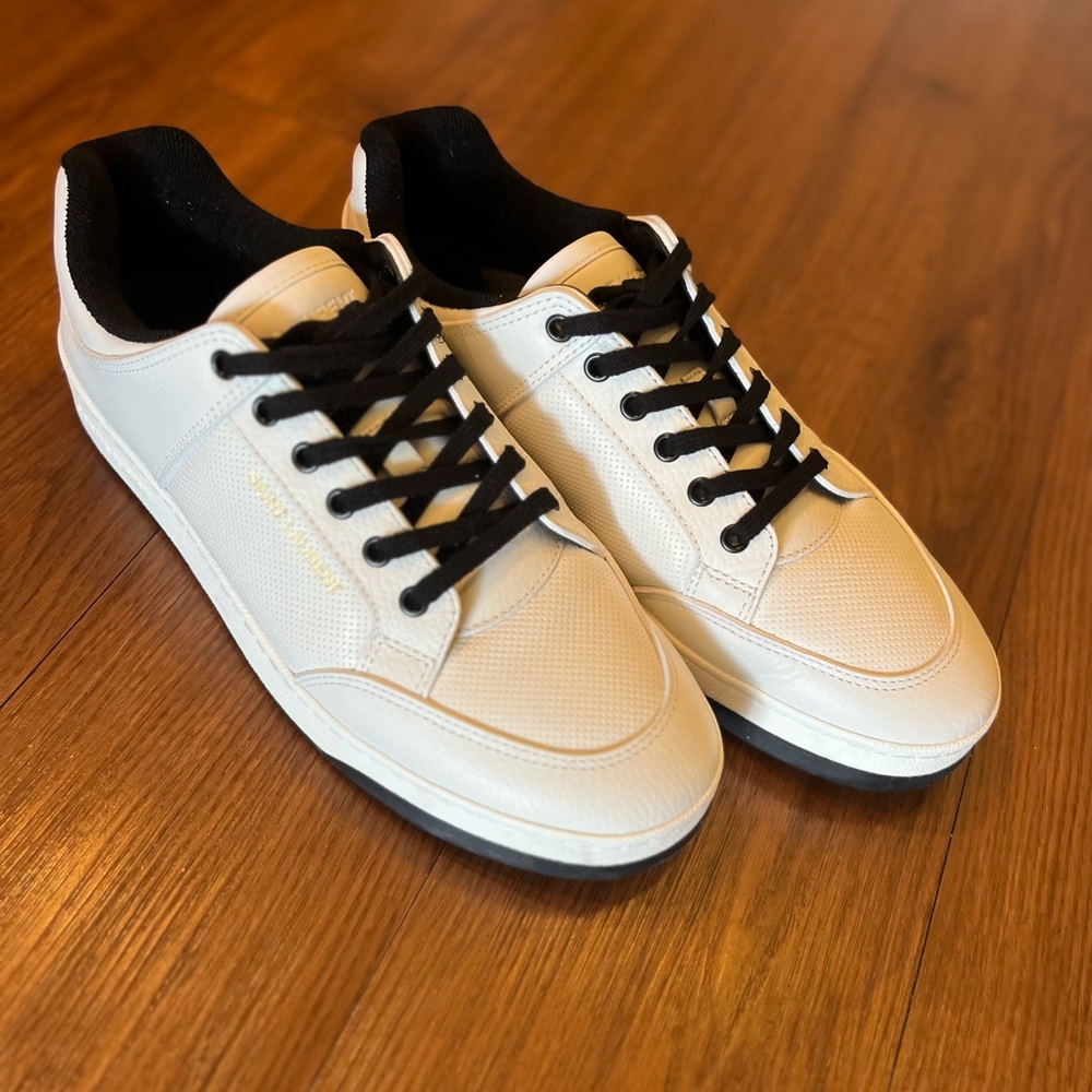 Saint Laurent SL/61 Low-Top Sneakers in Perforated Leather